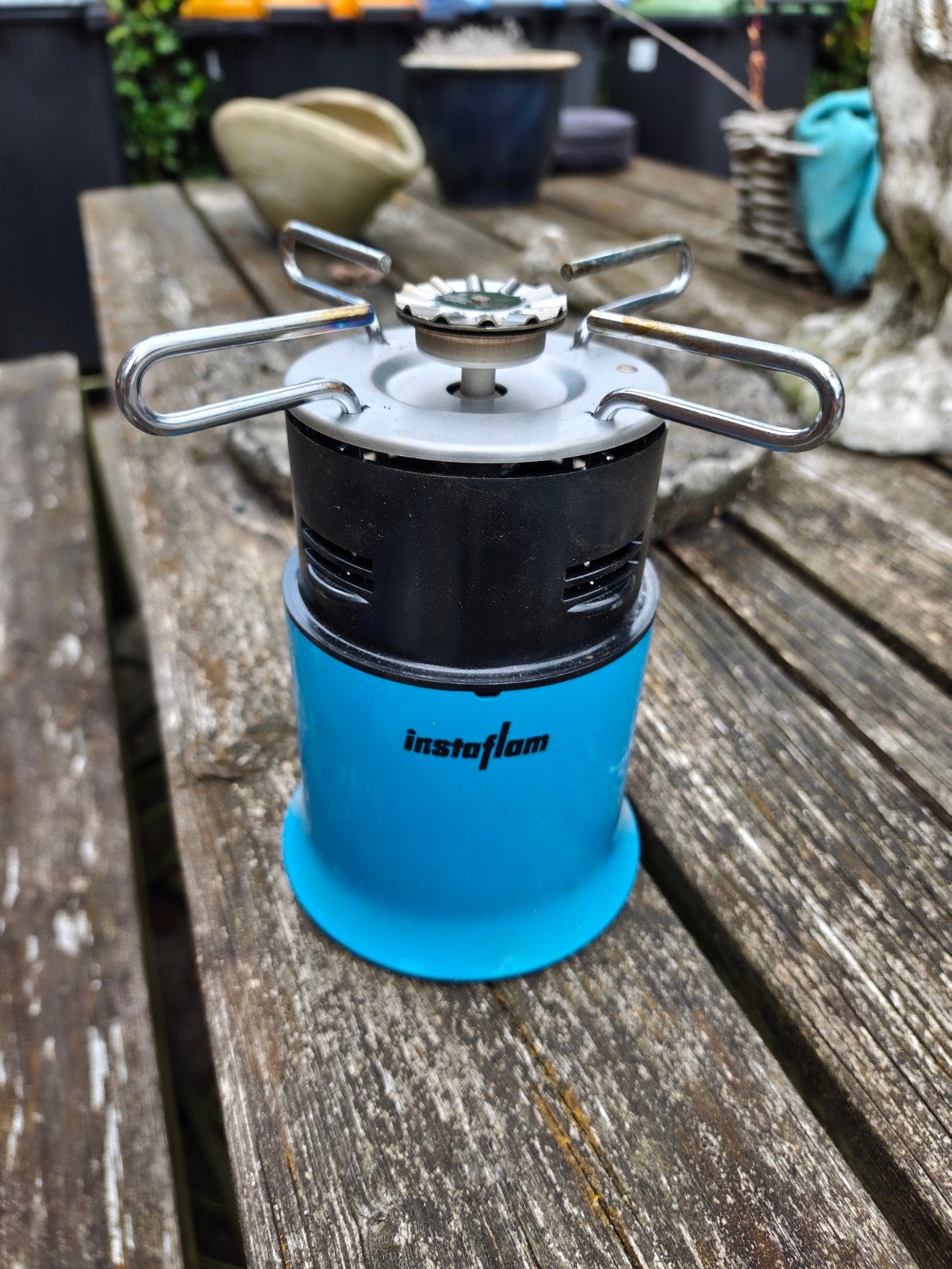 gasbrander instaflam, Ophalen