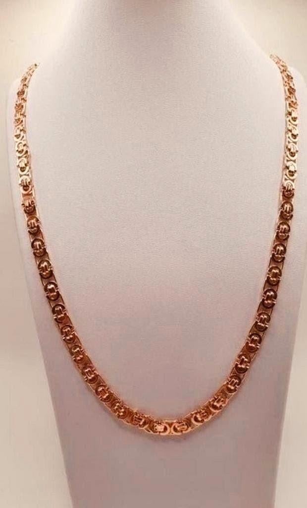 gouden platte koningsketting 14kt, Sieraden, Tassen en Uiterlijk, Kettingen, Www.bredajuwelier.nl, Nieuw, Ophalen of Verzenden
