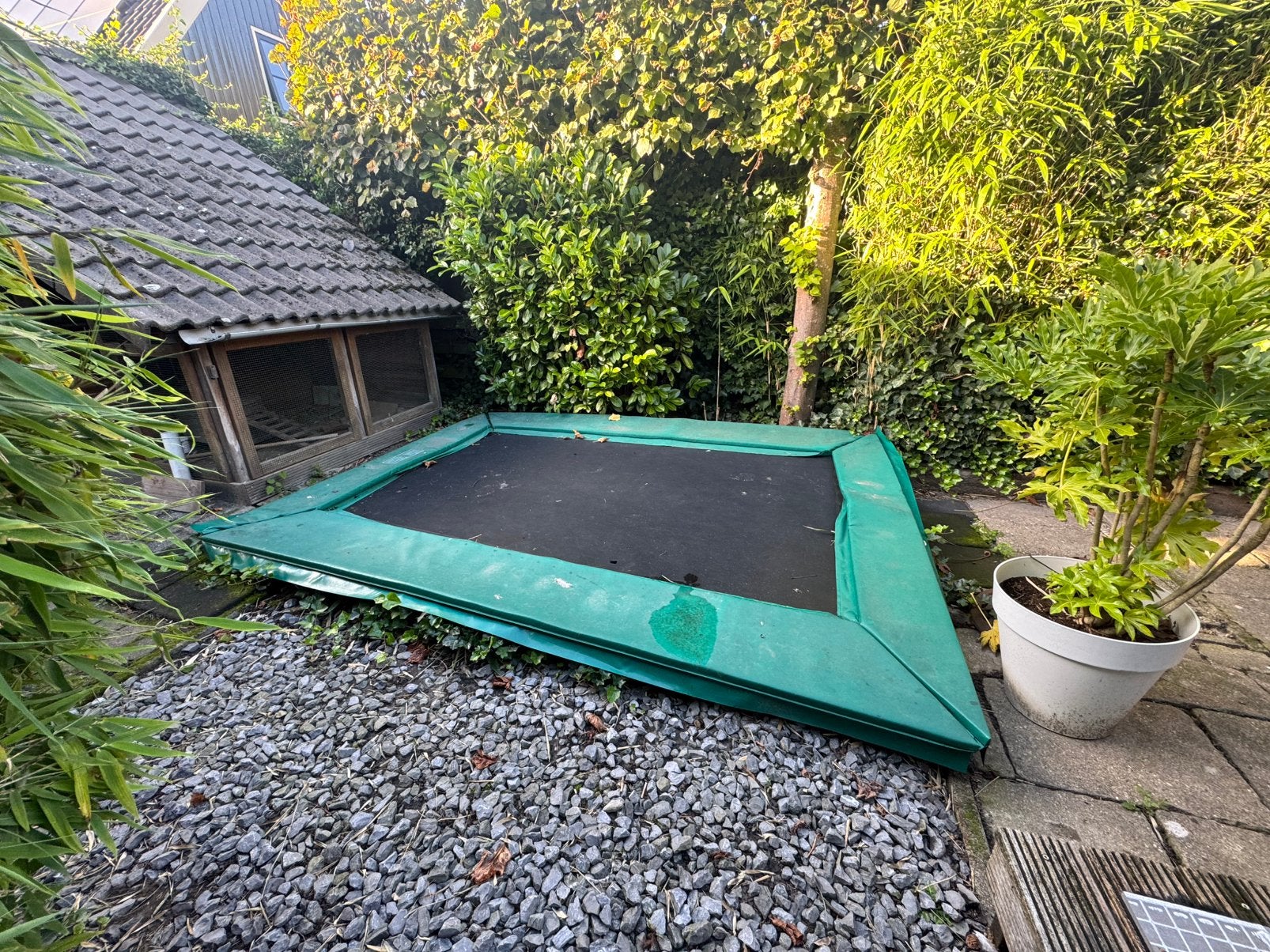 Trampoline GRATIS  Kadee semi professioneel 330x250, Ophalen, Gebruikt