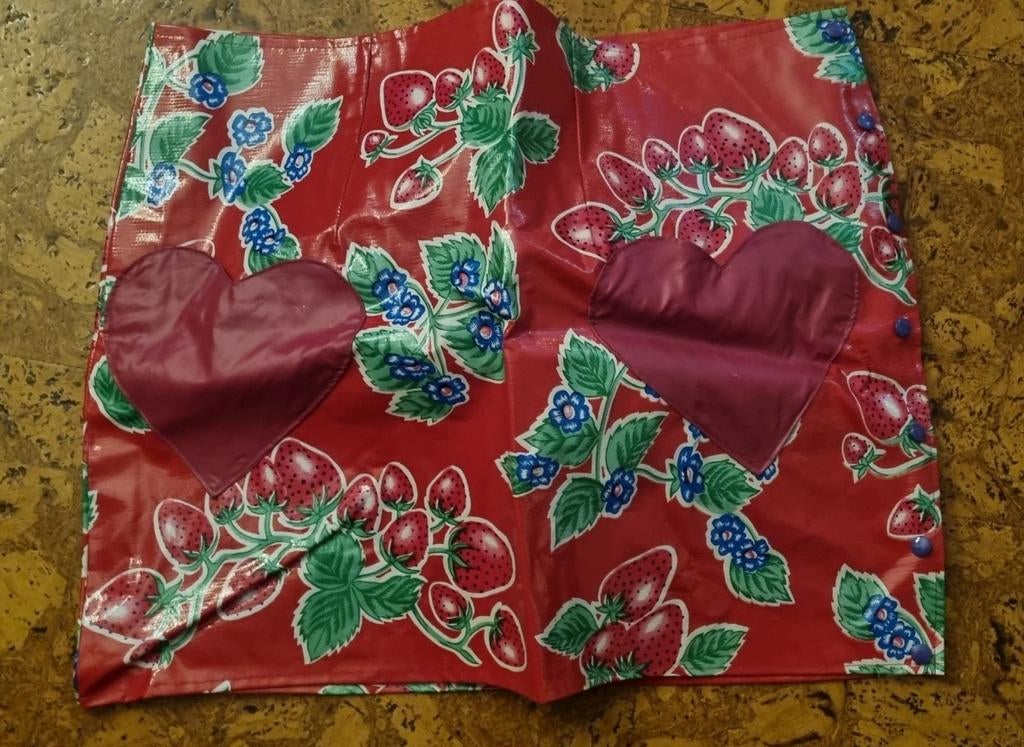 Plastic rokje met drukknopen L /42, Zwart, Maat 42/44 (L), Ophalen of Verzenden, Zo goed als nieuw