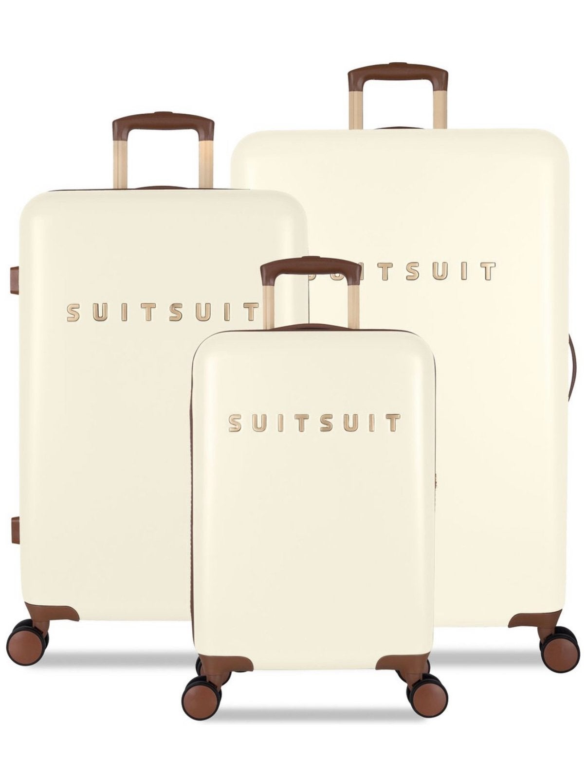 SUITSUIT KofferSET Large-medium-small -Wit, Ophalen, Zo goed als nieuw, Hard kunststof, 70 cm of meer