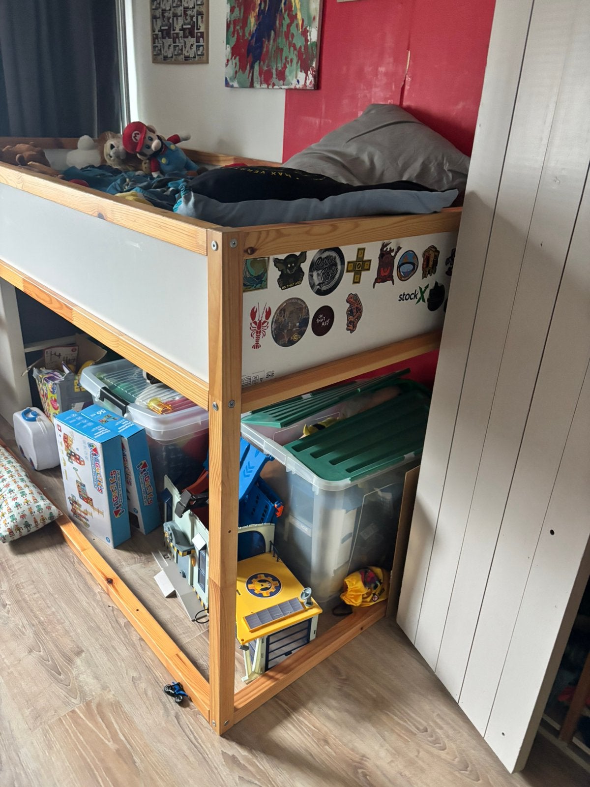 Half hoogslaper, Kinderen en Baby's, Ophalen, Zo goed als nieuw, Hoogslaper