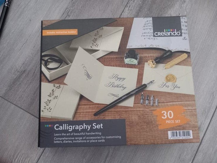 caligrafeer set 30 delig  nieuw, Ophalen of Verzenden, Nieuw, Knutselwerk