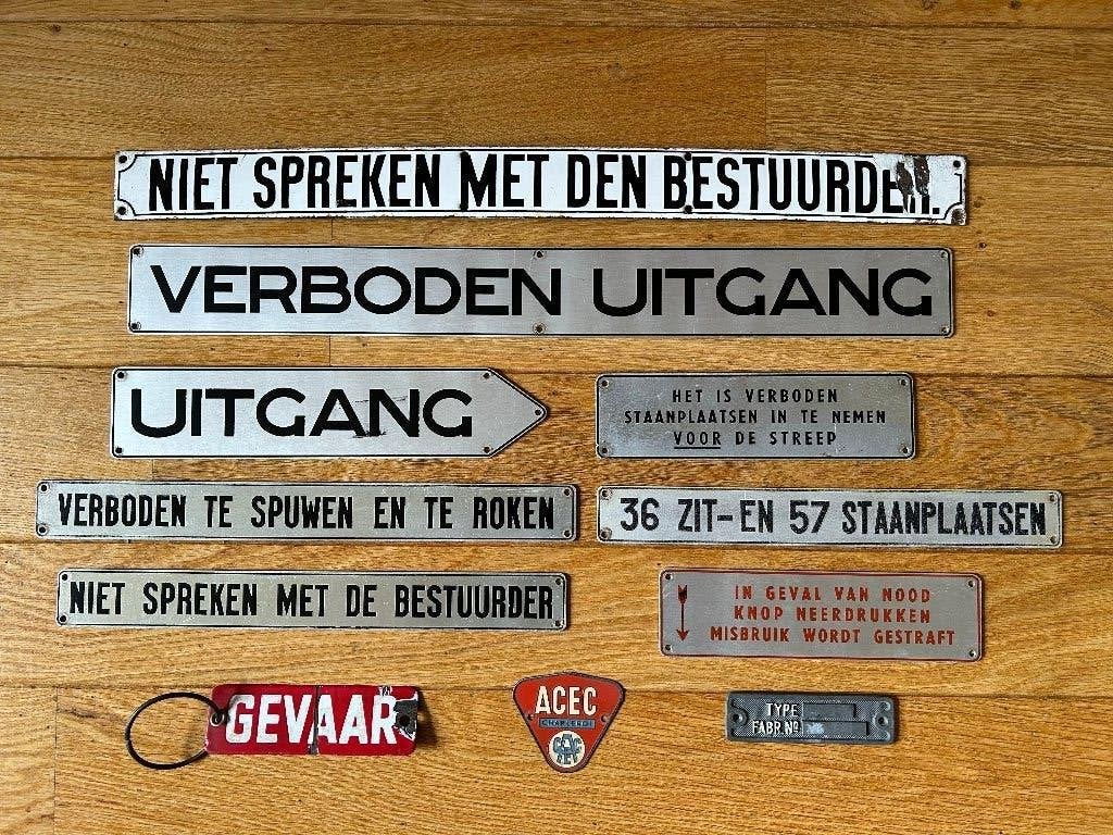 Tram en spoorwegbordjes, Ophalen of Verzenden, Nieuw