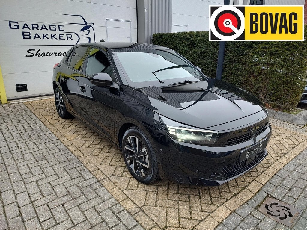 Opel Corsa 1.2 Turbo GS 100PK Led Camera Navigatie Android C, Voorwielaandrijving, Gebruikt, Euro 6, Zwart