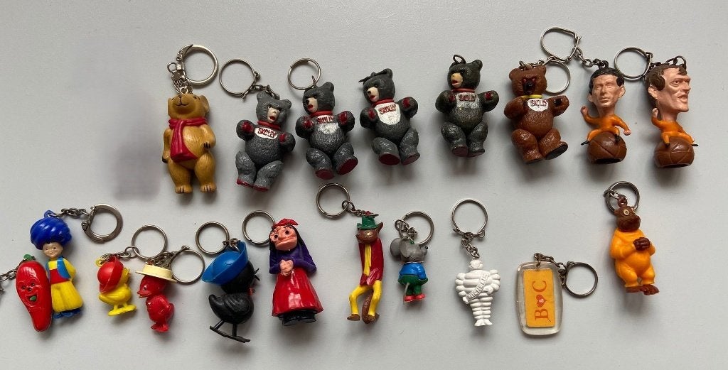Diverse Vintage Sleutelhangers, Ophalen of Verzenden, Gebruikt, Knuffel of Figuurtje