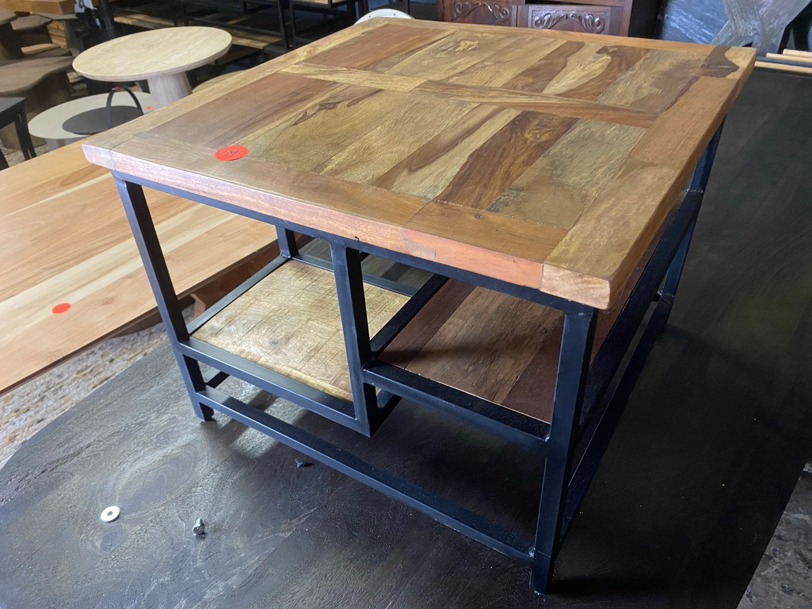 Nieuwe Bijzettafel Massief Mangohout 60x60x45
