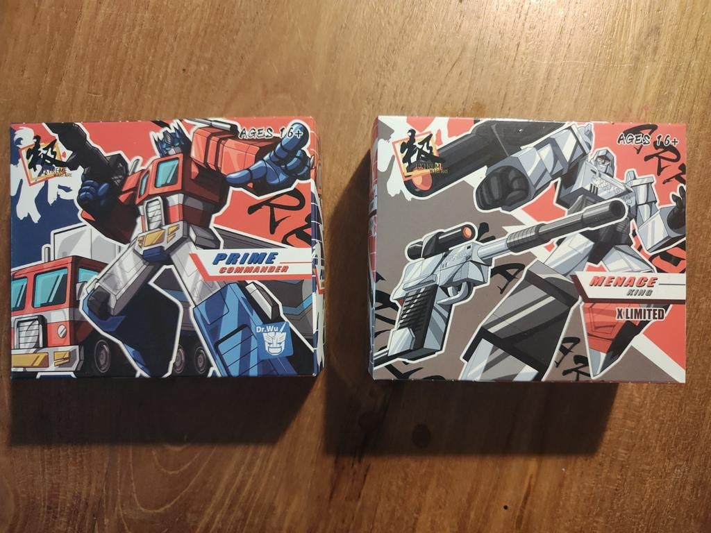 Dr. Wu Optimus Prime & Megatron Transformers Figuren, Ophalen of Verzenden, Nieuw
