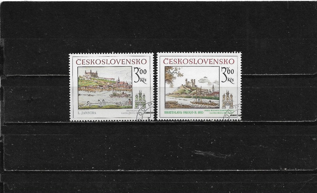 Koopje  Tsjechoslowakije  michel nr  2539/2540  Gestempeld, Postzegels en Munten, Postzegels | Europa | Overig, Verzenden, Overige landen