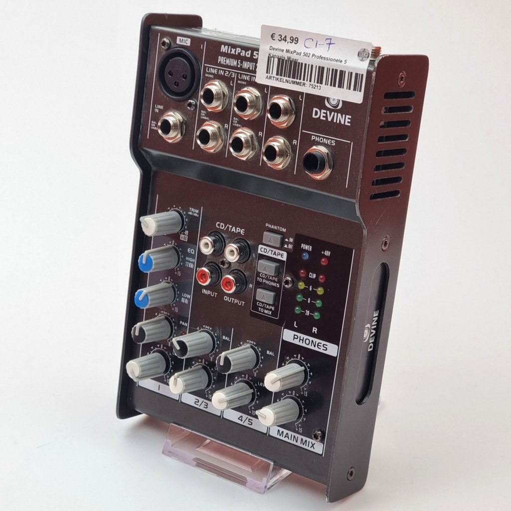 Devine MixPad 502 Professionele 5 Kanaals Mixer, Muziek en Instrumenten, Devine, Zo goed als nieuw, Sales@devineco.com, 42808 Christy Street, Suite 116
Fremont, CA 94538
USA