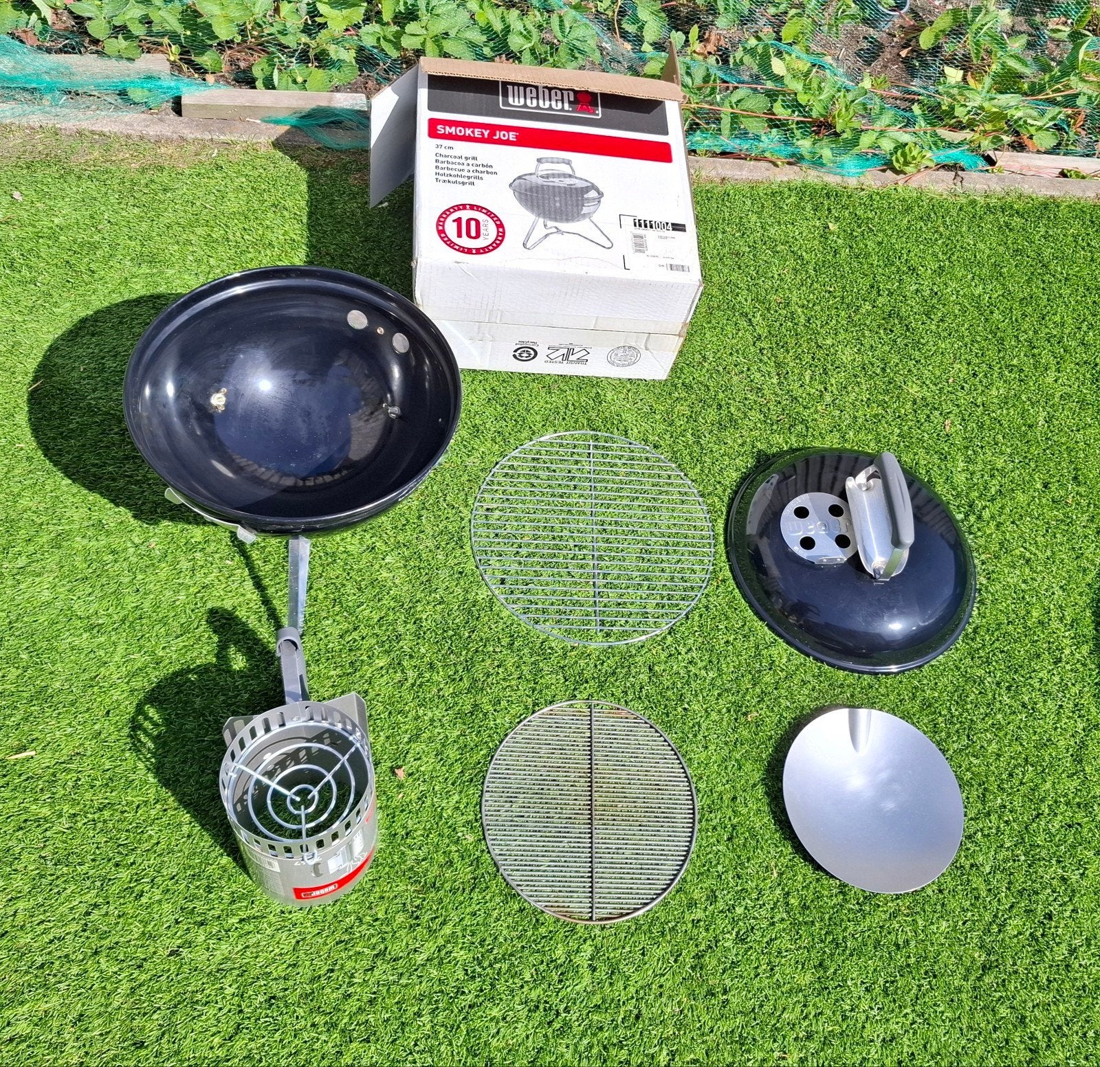 Weber Smokey Joe 37 cm - Zo goed als nieuw met doos, Ophalen of Verzenden, Zo goed als nieuw, Weber