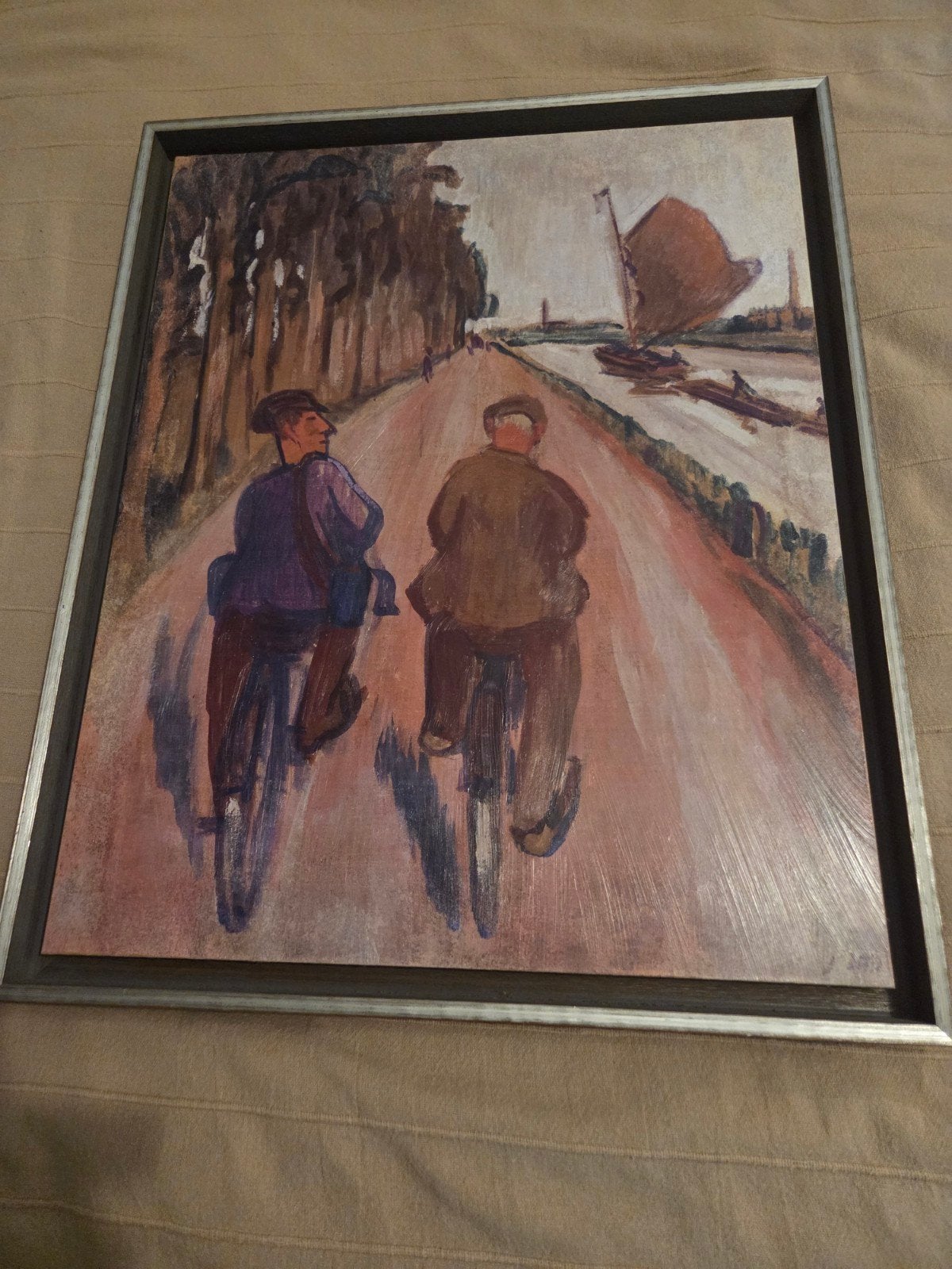 Jan Altink - Fietsers langs het Boterdiep (ca. 1925), Ophalen