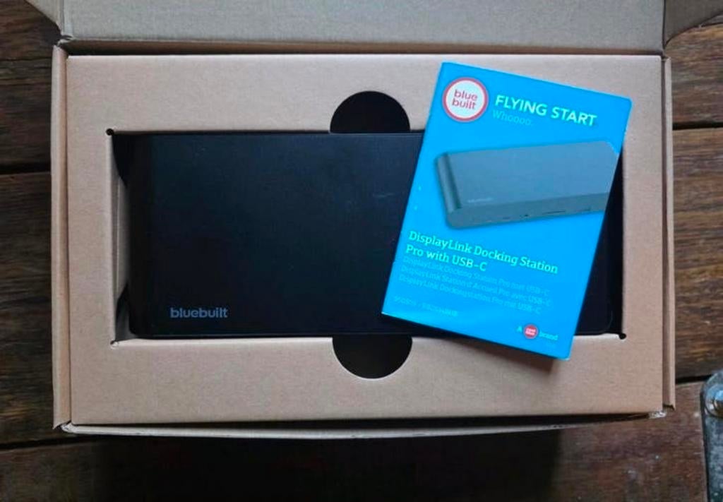 BlueBuilt DisplayLink Docking Station Pro met USB-C, Docking station, BlueBuilt, Nieuw, Ophalen of Verzenden