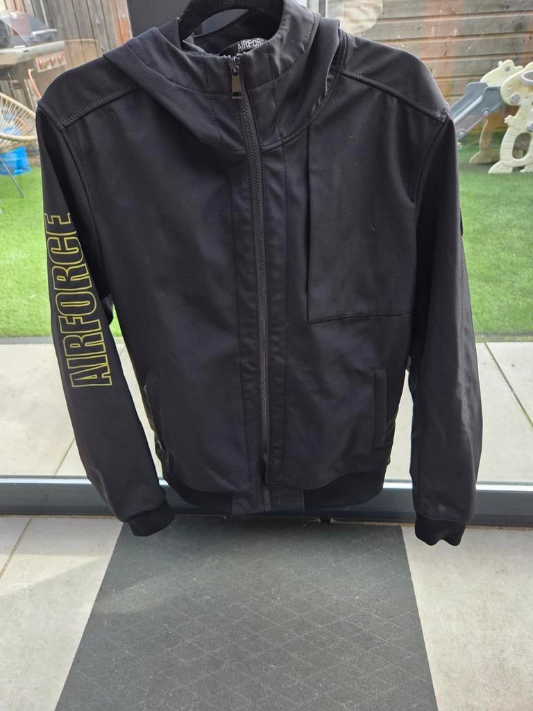 Air Force jongens/mannen softshell jas maat M, Kleding | Heren, Jassen | Winter, Ophalen of Verzenden, Zo goed als nieuw, Maat 48/50 (M)