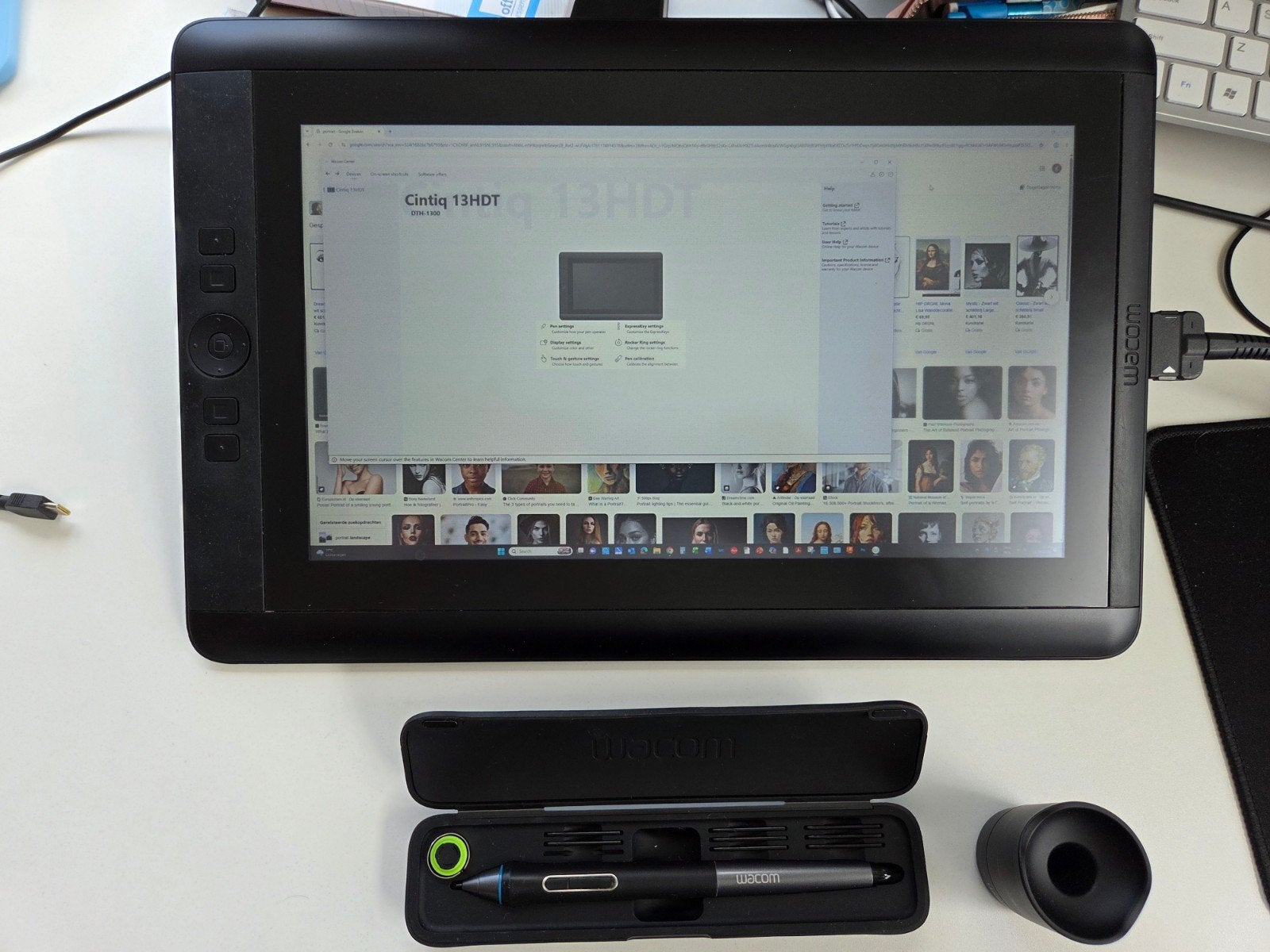 Wacom Cintiq 13HD DTH-1300 met MULTI TOUCH, Computers en Software, Tekentablets, Ophalen, Multi-touch, Gebruikt