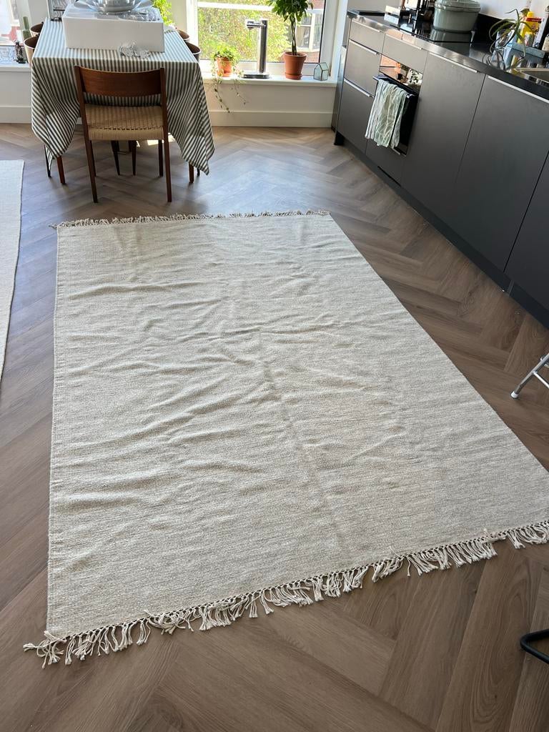 Rugvista vloerkleed beige 160x230, Huis en Inrichting, Stoffering | Tapijten en Kleden, Ophalen, 100 tot 150 cm, Beige, 200 cm of meer