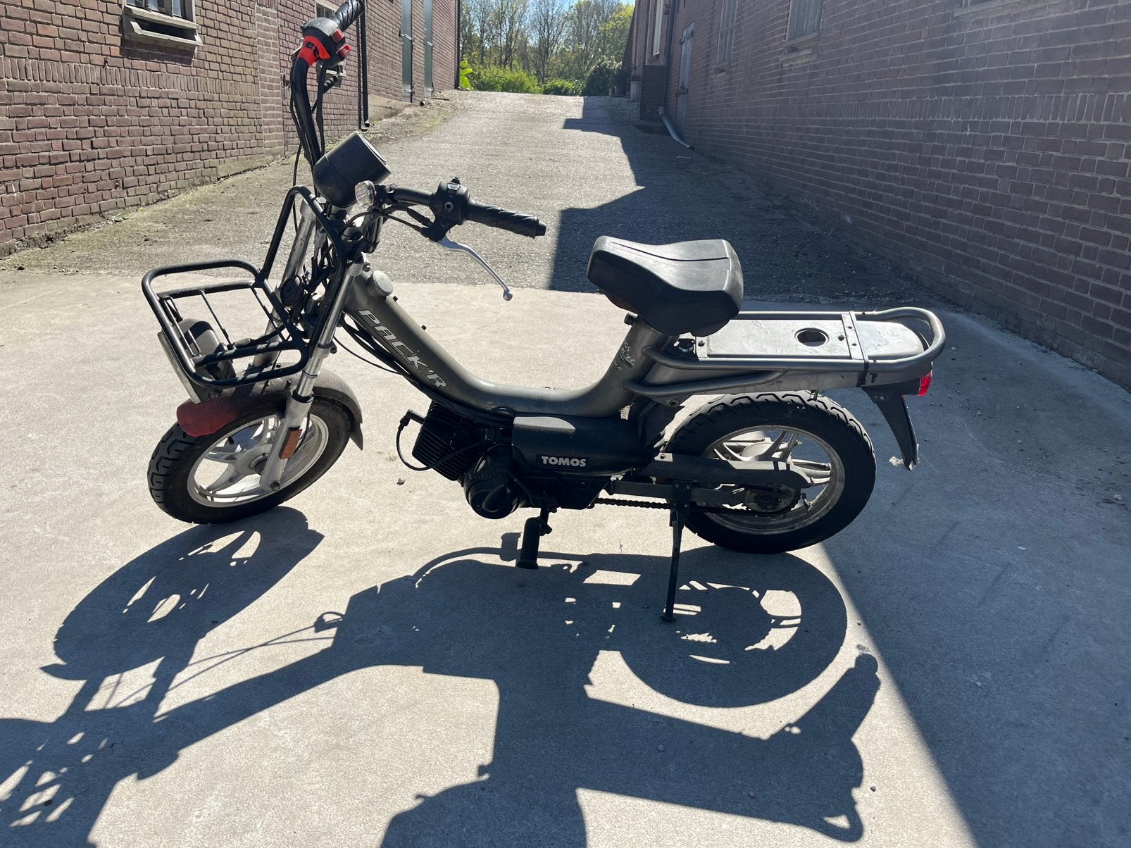 Tomos Pack’r snorfiets, Fietsen en Brommers, Brommers | Tomos, Ophalen, Gebruikt, Overige modellen, 2 versnellingen