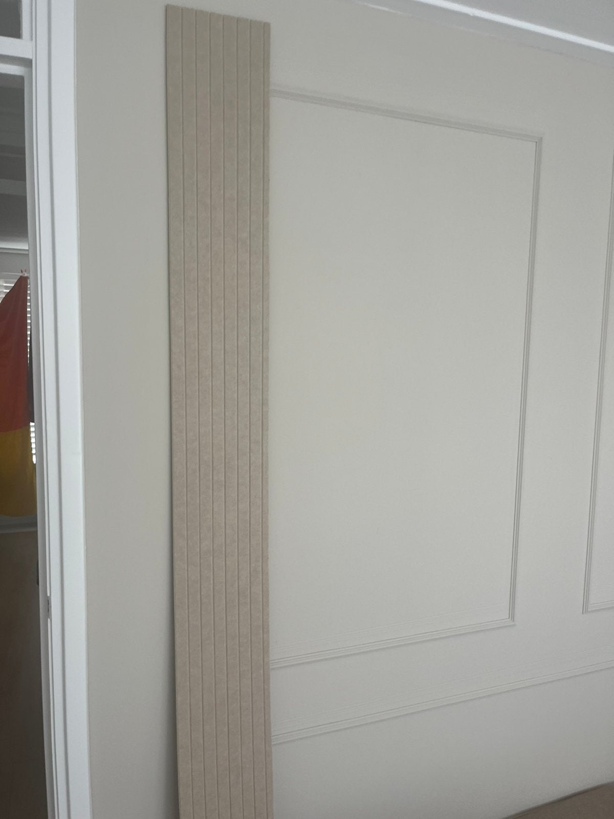 Wandpandel zand beige vilt karwei, Ophalen, Zo goed als nieuw