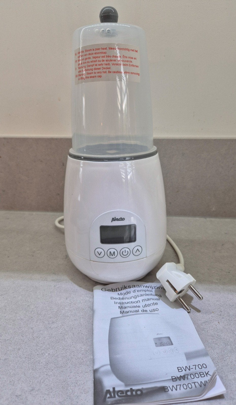Alecto BW-700 Flessenwarmer en Sterilisator, Ophalen of Verzenden, Zo goed als nieuw