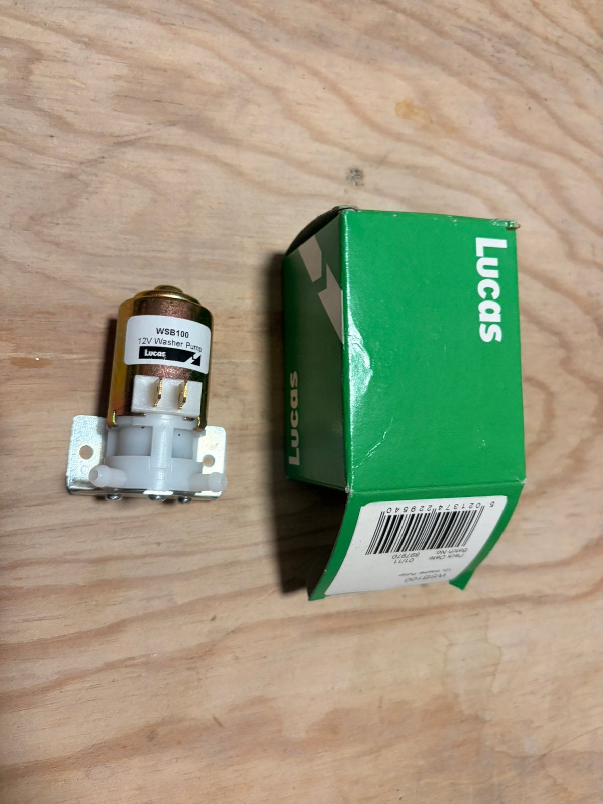 12v washer pomp lucas, Ophalen, Zo goed als nieuw