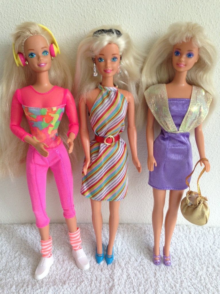 🌸3 Mooie MATTEL BARBIE's uit de jaren 90., Verzamelen, Ophalen of Verzenden, Zo goed als nieuw, Fashion Doll
