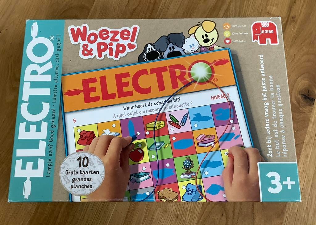 Woezel & Pip Electro spel - Compleet met 10 bladen, Kinderen en Baby's, Speelgoed | Educatief en Creatief, Ophalen of Verzenden