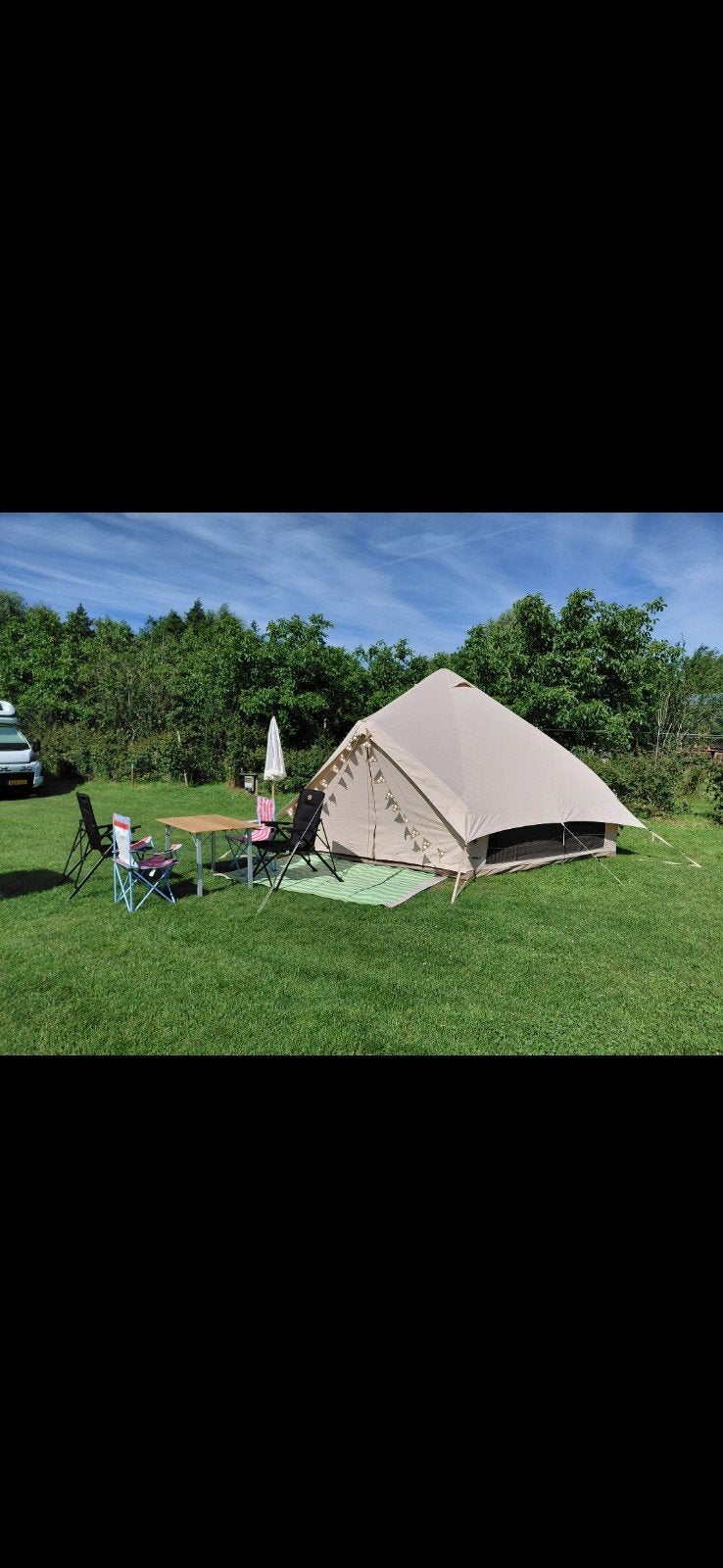 Sahara Air Bell Tent 500 - Opblaasbare Bell Tent, Caravans en Kamperen, Ophalen, Gebruikt