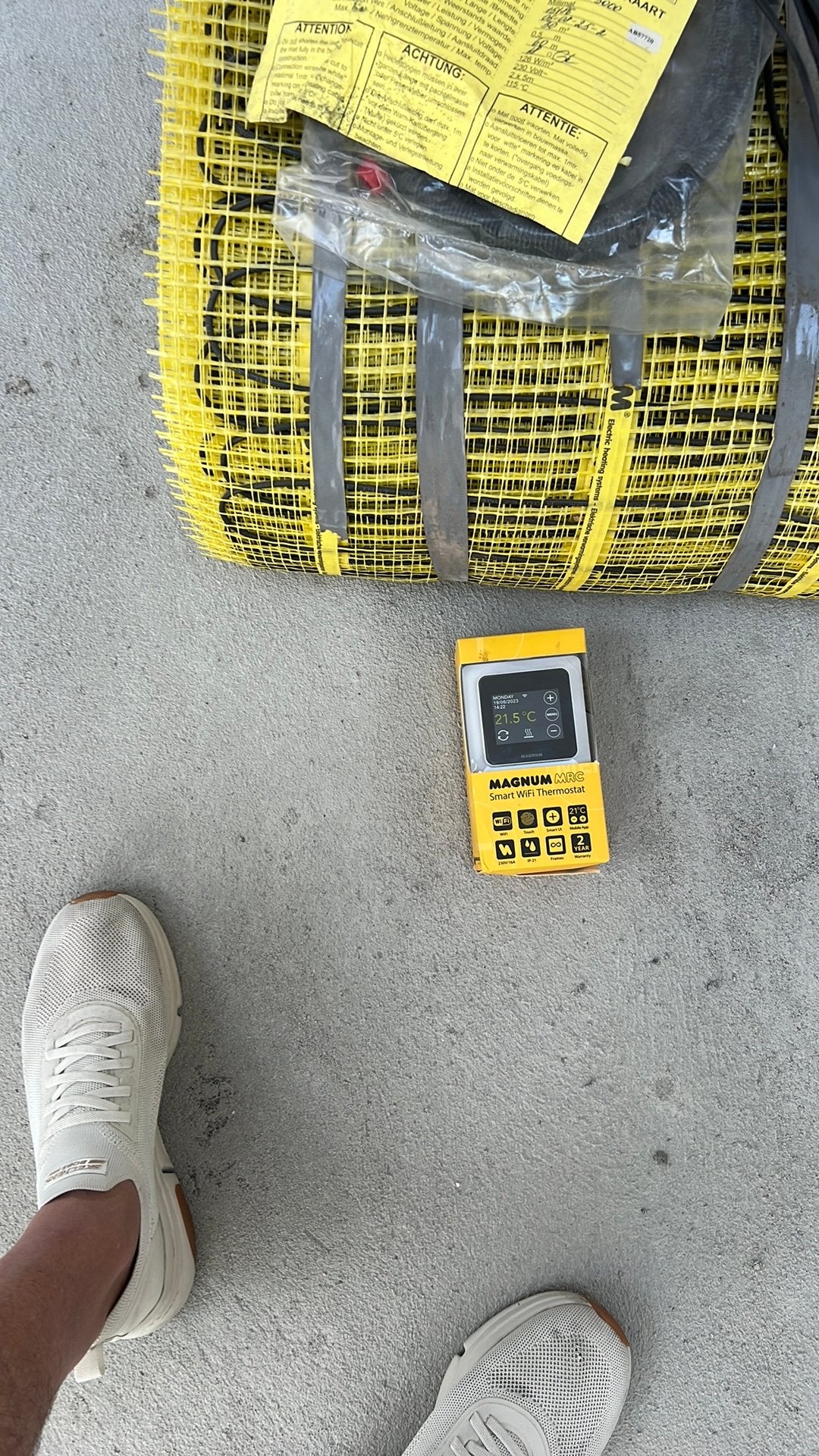 Elektrische  vloerverwarming Magnum millimat, 100 liter of meer, Ophalen, Zo goed als nieuw