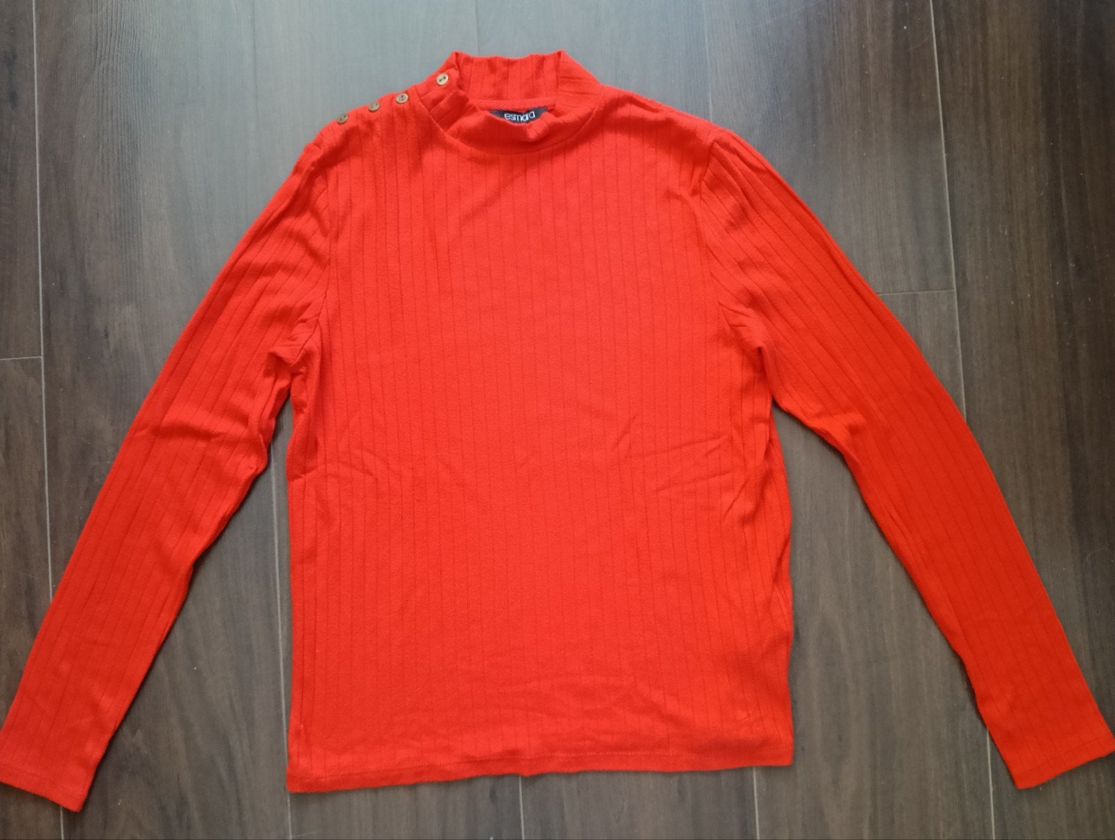 Esmara oranje geribbelde coltrui met lange mouwen, Maat 38/40 (M), Oranje, Zo goed als nieuw, Lange mouw