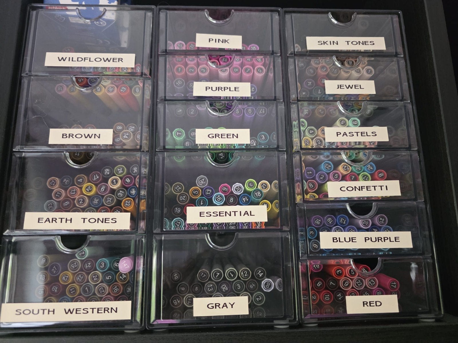 Tooli art Grote set stiften/markers in diverse kleuren, Hobby en Vrije tijd, Ophalen of Verzenden, Zo goed als nieuw, Overige typen