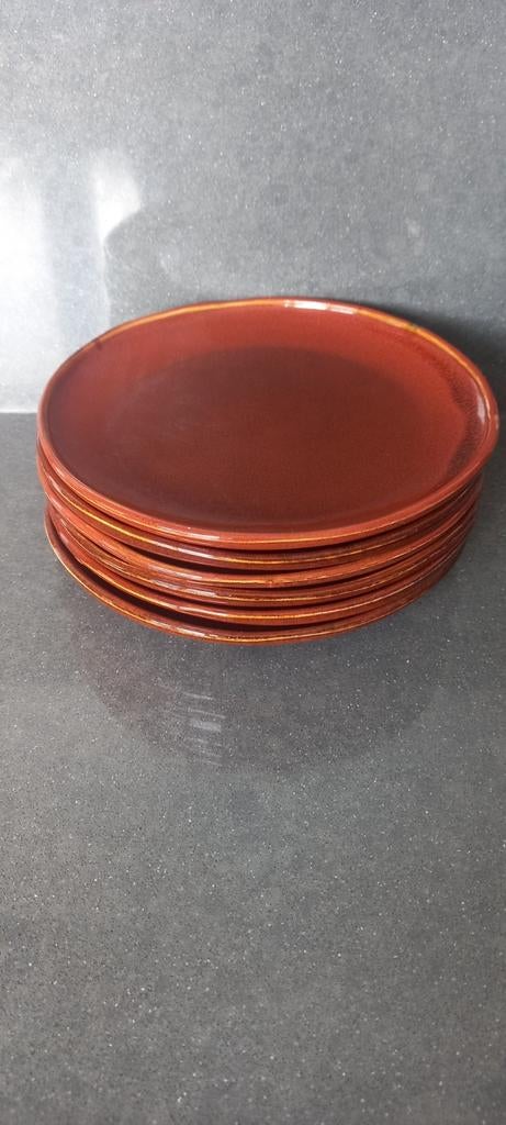6 Ontbijt borden Mica Decoration Terra, Ophalen, Nieuw, Bord(en), Overige stijlen