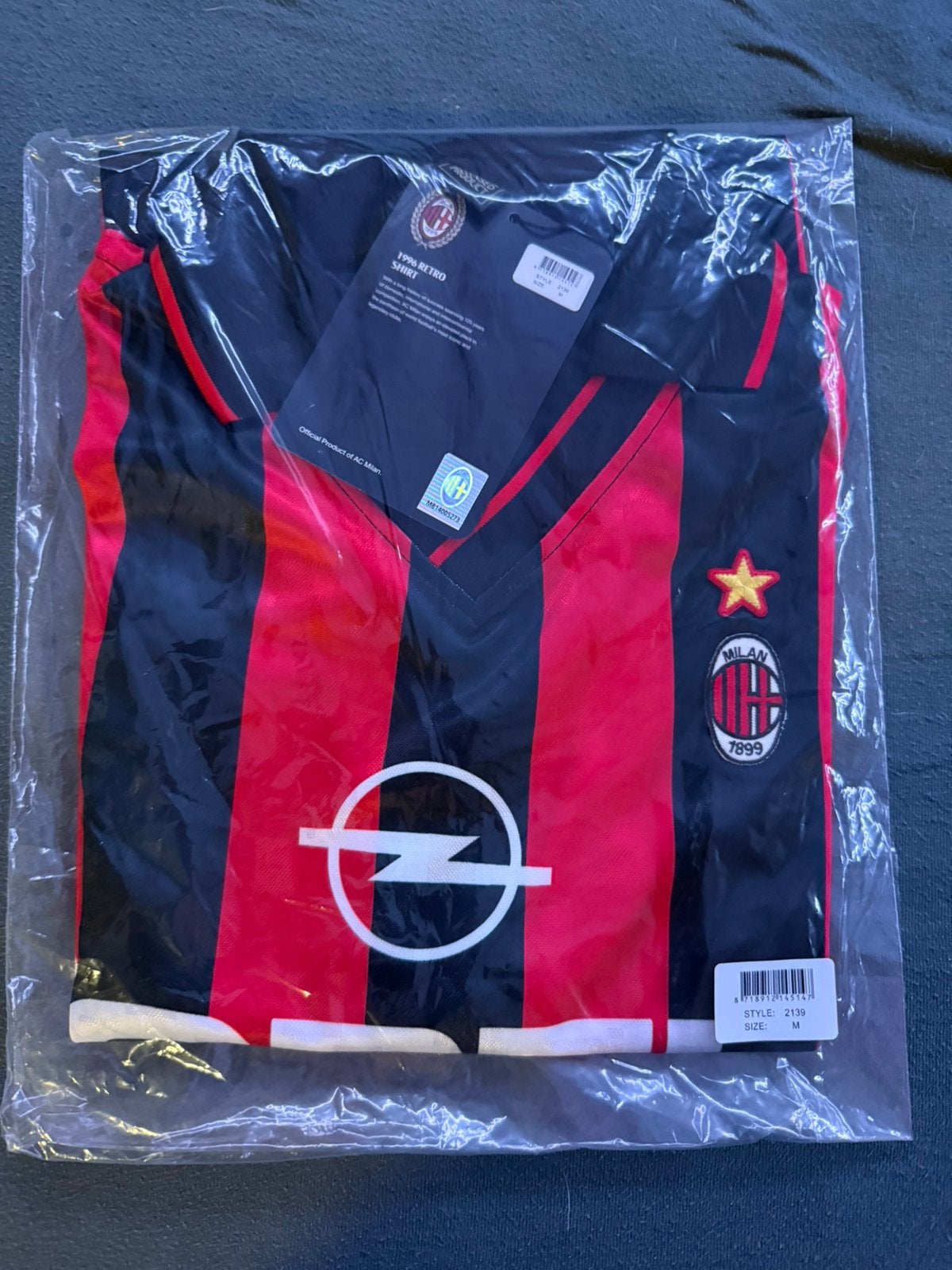AC Milan Retro Voetbalshirts 1996 (Opel), Maat XL, Ophalen, Nieuw, Shirt