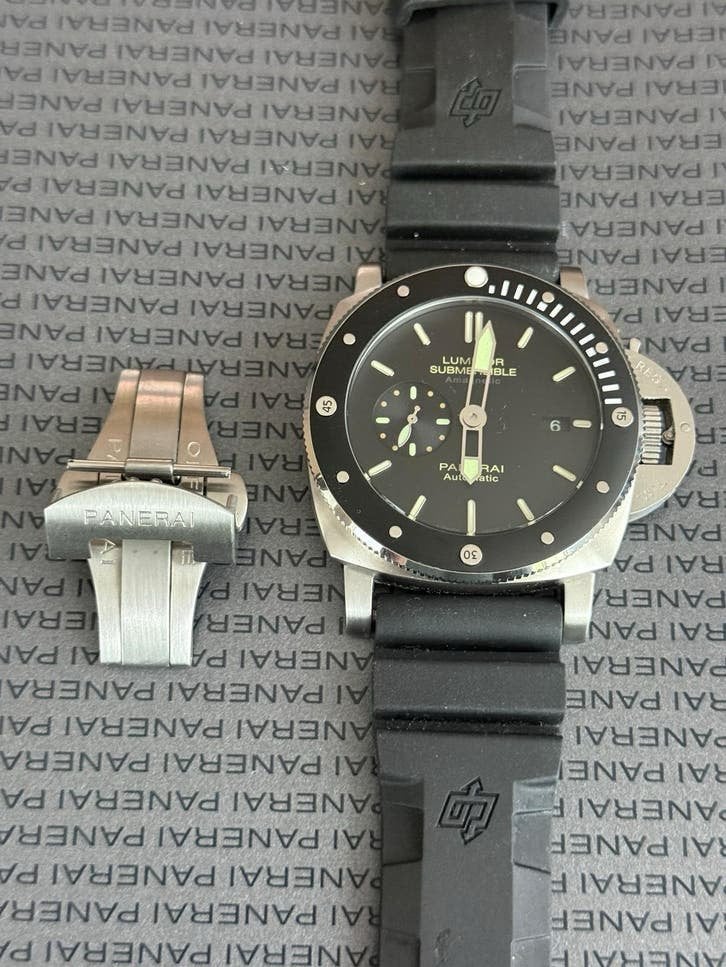 Panerai Luminor Submersible Amagnetic, Ophalen of Verzenden, Nieuw, Leer, Overige merken