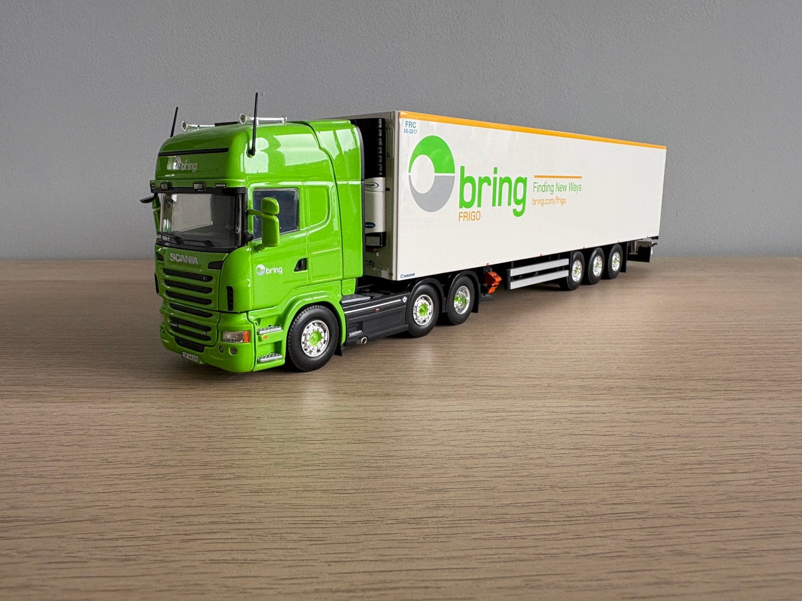 Tekno Bring Scania R-Serie 6x2 Topline met koeloplegger, Ophalen, Nieuw, Bus of Vrachtwagen, Tekno