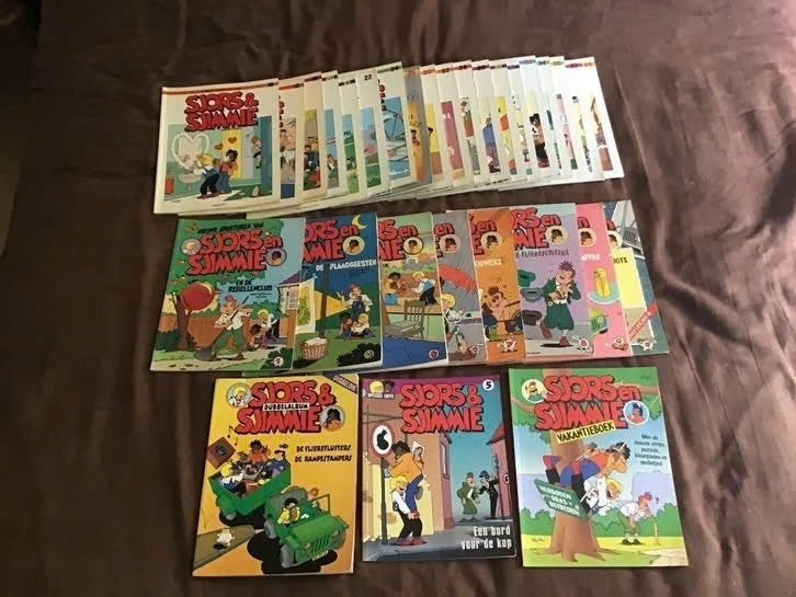 30 delen Sjors en Sjimmie, Boeken, Meerdere stripboeken, Ophalen of Verzenden, Gelezen