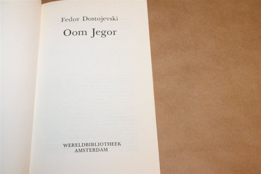 Oom Jegor — Dostojevski 1980, 2e Druk, Boeken, Ophalen of Verzenden, Gelezen