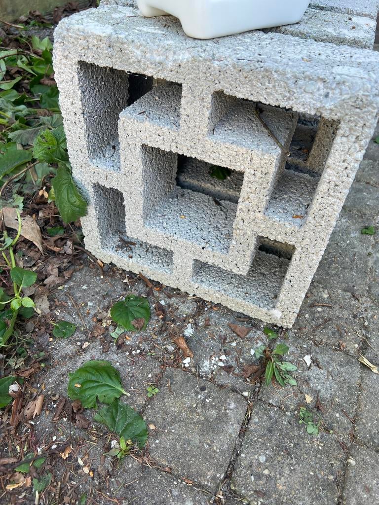 Betonnen bouwstenen en geperforeerde blokken, Ophalen of Verzenden, Gebruikt, Beton