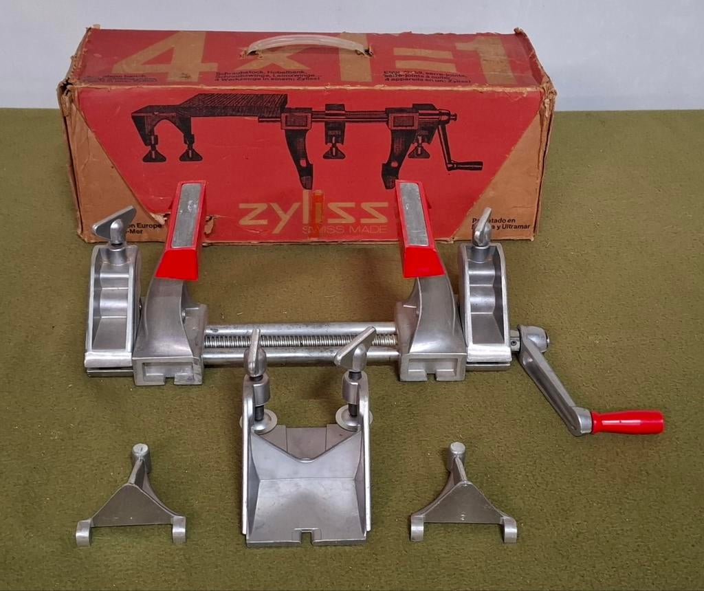 Zyliss 4-in-1 Bankschroef (Zwitsers fabricaat), Ophalen of Verzenden, Gebruikt, Minder dan 70 cm, Bankschroef