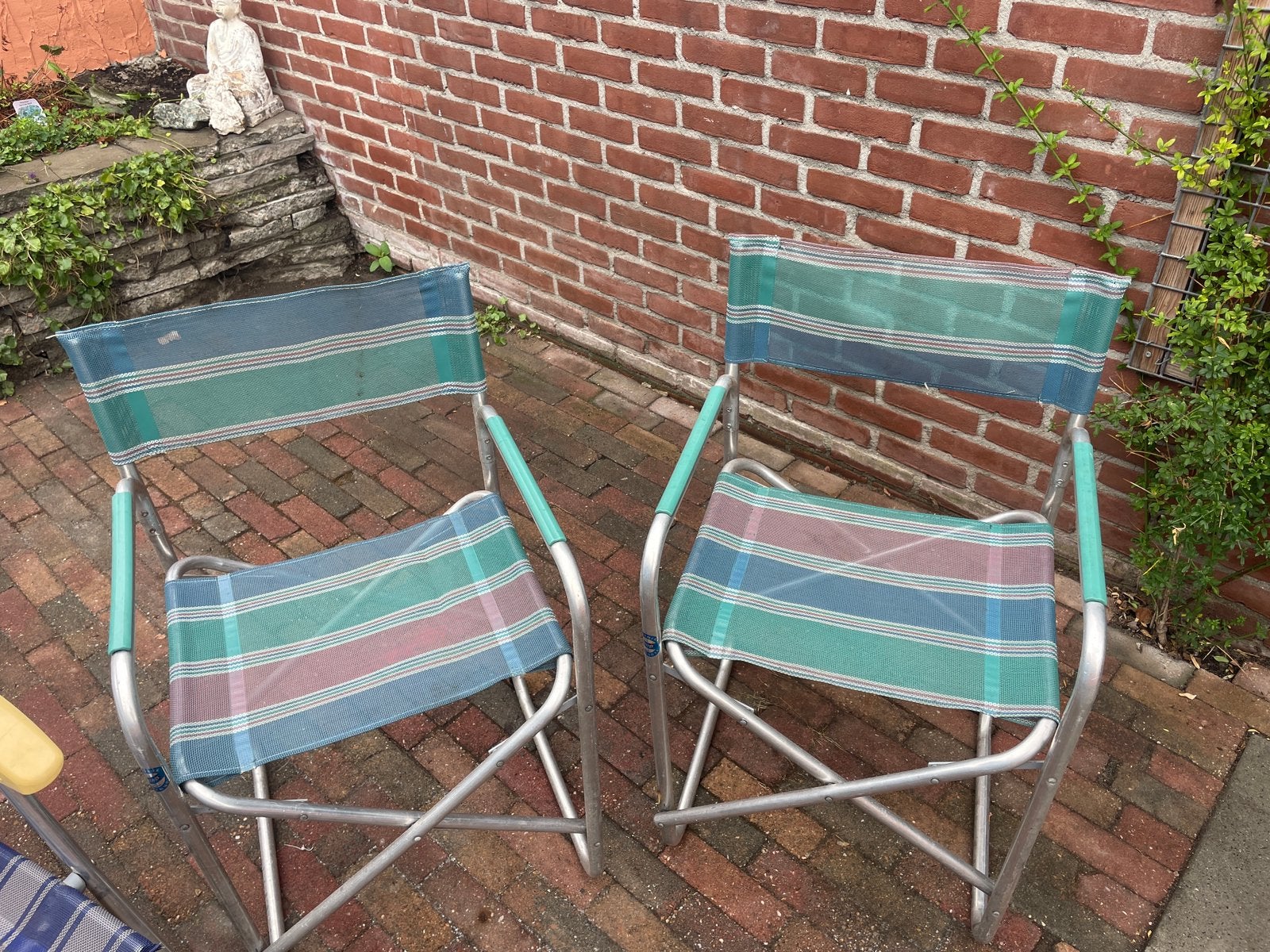 Kampeer stoeltjes aluminium, Ophalen, Zo goed als nieuw, Campingstoel