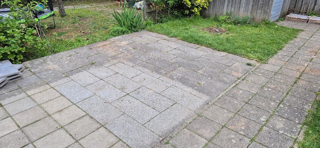 Gratis Tuintegels 60x30 en stoeptegels 30x30, Tuin en Terras, Tegels en Klinkers, Ophalen, Gebruikt, Minder dan 5 m², Beton