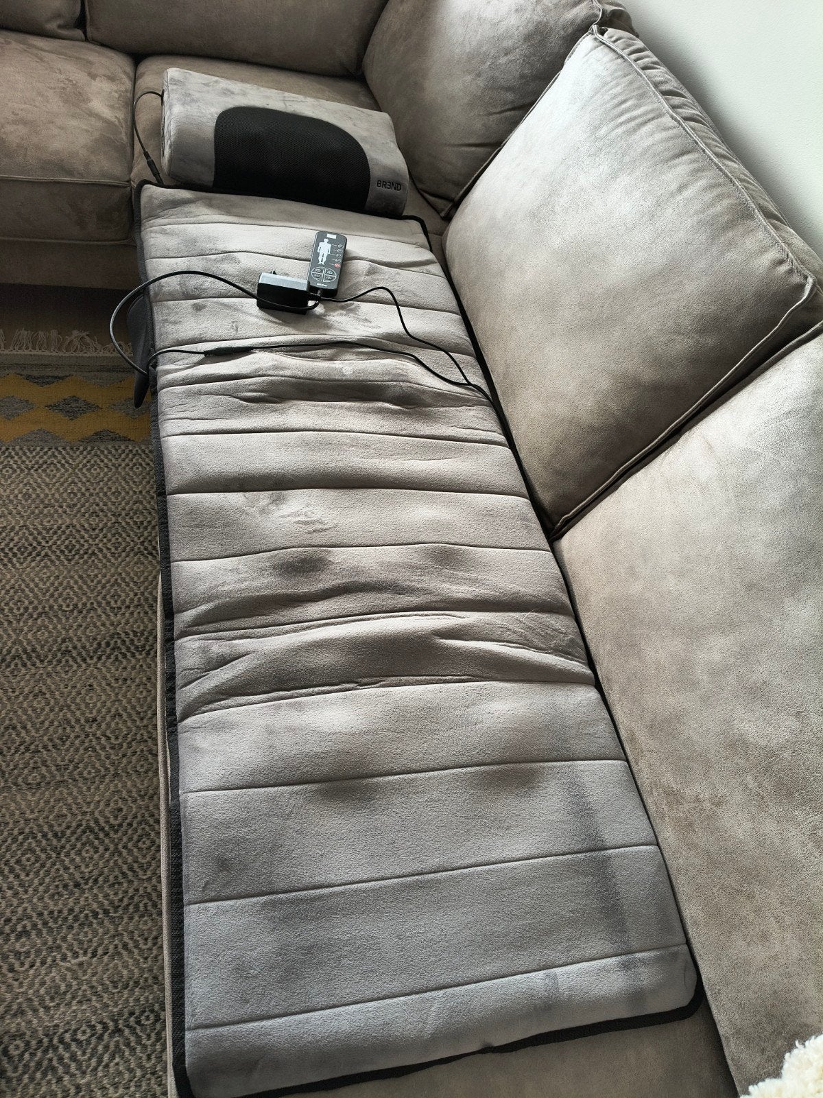 BR3ND Massagemat met warmtefunctie en afstandsbediening, Sport en Fitness, Ophalen of Verzenden, Nieuw, Massagestoel of Kussen