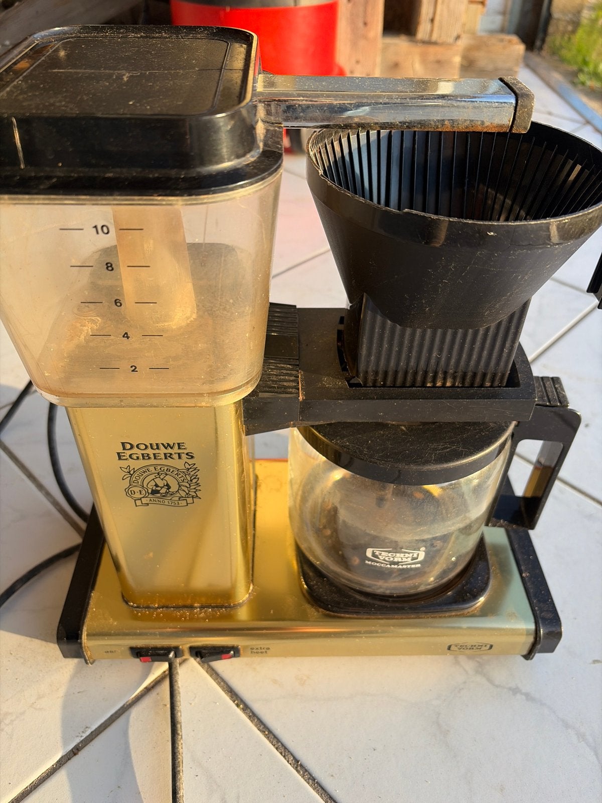 Technivorm Moccamaster koffiezetapparaat (schoonmaken), Witgoed en Apparatuur, Koffiezetapparaten, Gebruikt, 10 kopjes of meer