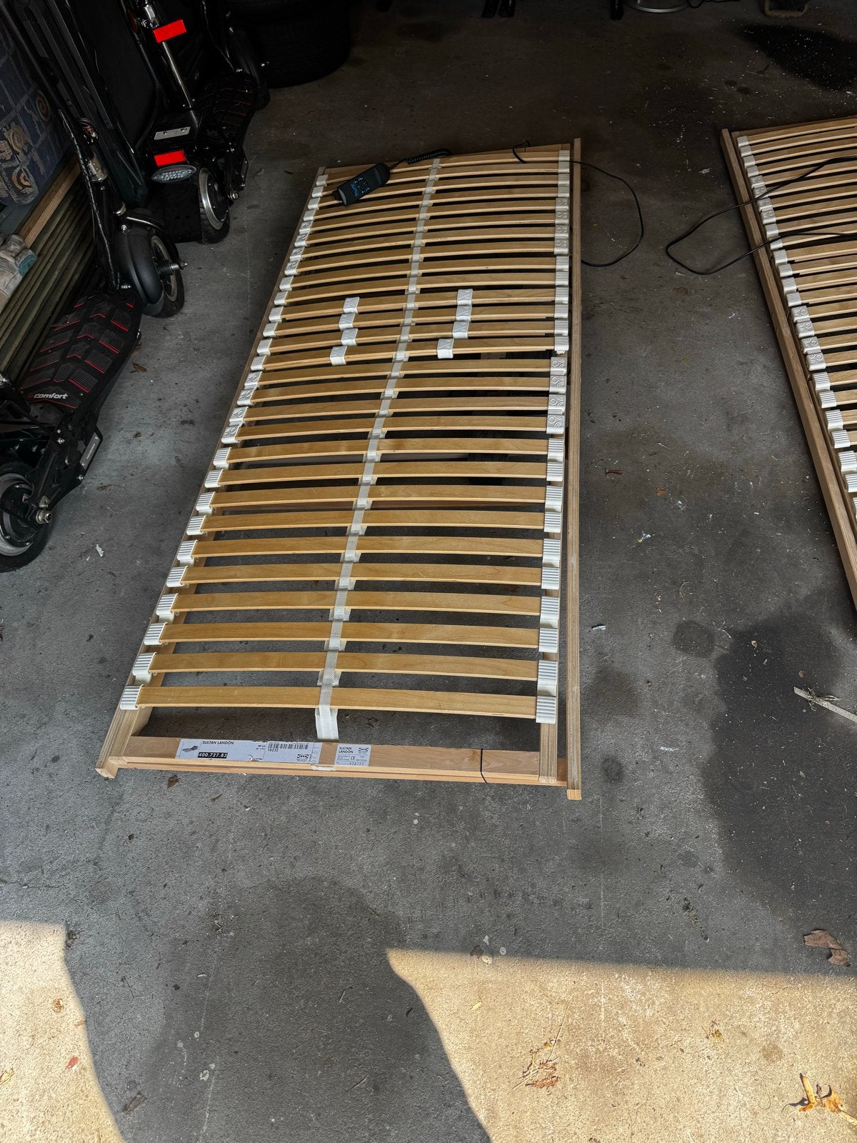 2x IKEA Sultan Landon elektrische lattenbodem 80x200, Ophalen, Eenpersoons, 80 cm, 200 cm