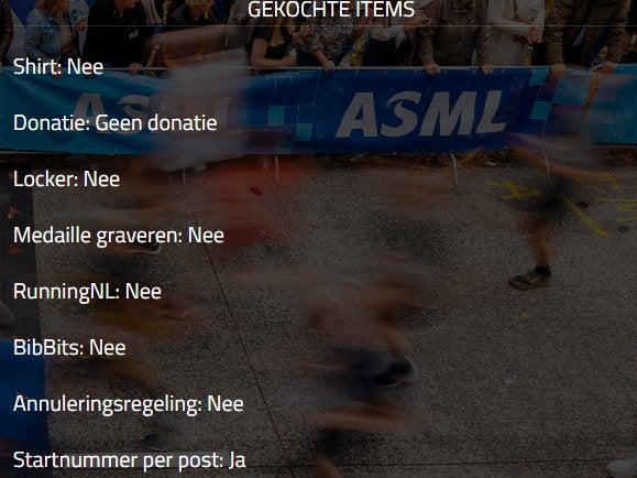 Startbewijs (hele) Marathon EHV, Overige typen, Nieuw, Hardlopen, Ophalen