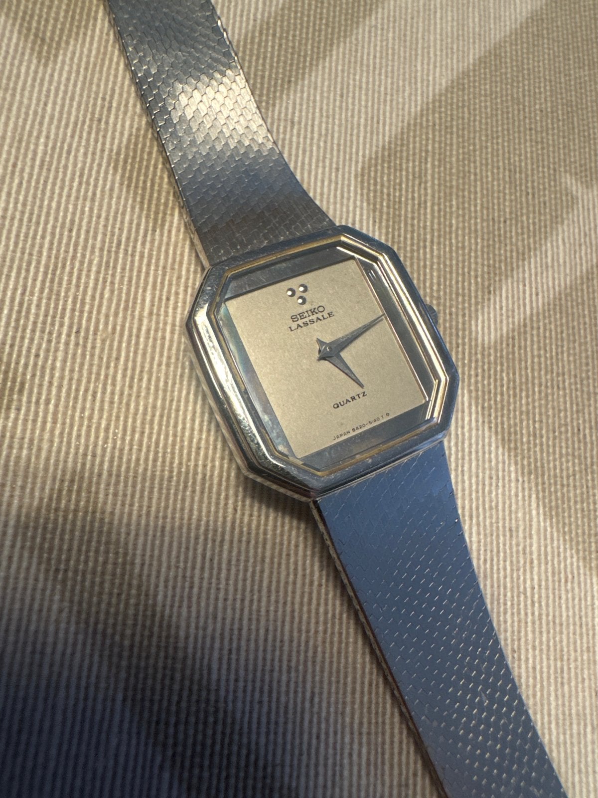 Seiko Lassale Quartz Horloge - Zo goed als nieuw, Seiko, Staal, Polshorloge, Ophalen of Verzenden