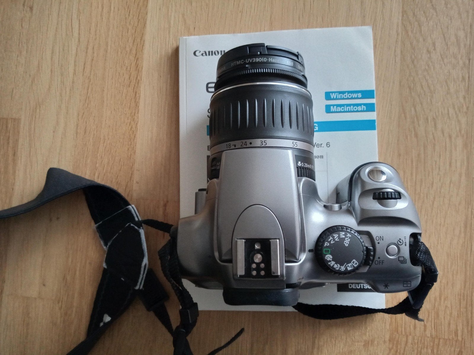 Te koop Canon EOS 300 D camera met veel extra spullen., Audio, Tv en Foto, Fotocamera's Analoog, Ophalen of Verzenden, Gebruikt