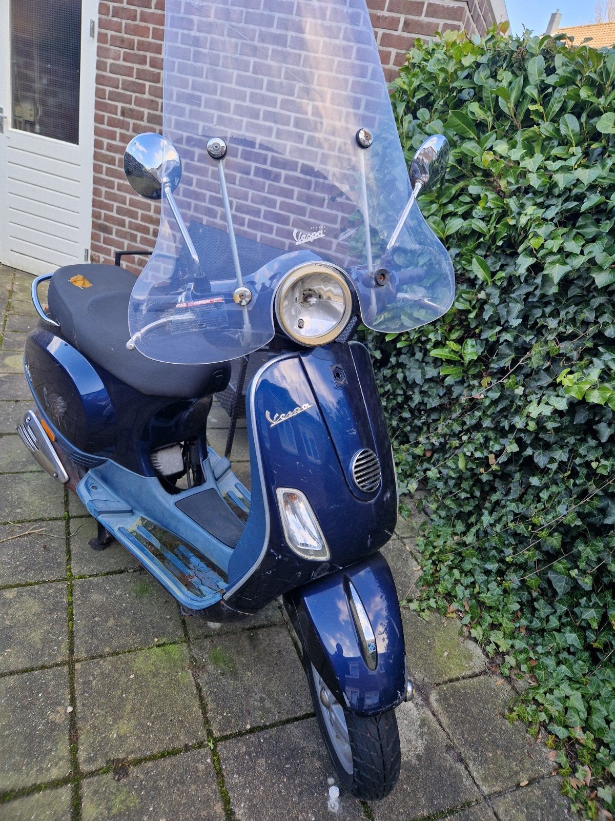 Vespa LX50 4T 2012 - Blauw - Opknapper/onderdelen, Gebruikt, Overige modellen, Maximaal 45 km/u, Ophalen of Verzenden