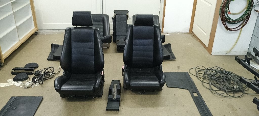 Electrisch leder sportinterieur bmw e24 6 serie, Auto-onderdelen, Interieur en Bekleding, Ophalen, Gebruikt, BMW