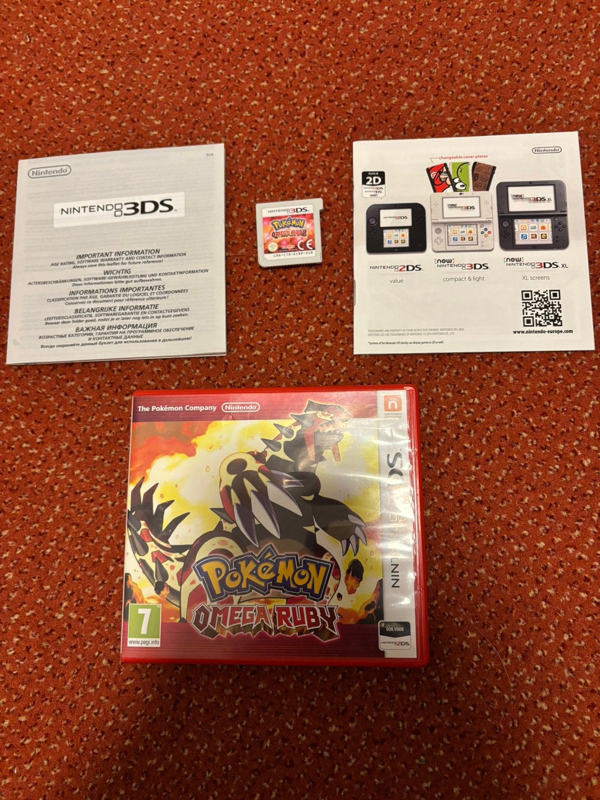 Pokemon Omega Ruby Nintendo 3DS compleet, Spelcomputers en Games, Avontuur en Actie, 1 speler, Ophalen of Verzenden, Zo goed als nieuw