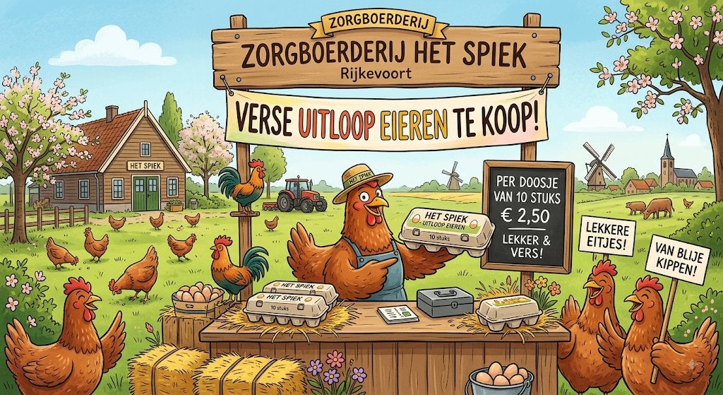 Te koop: Verse uitloop eieren 2,50 euro per 10st!, Ophalen